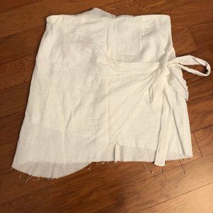 LF white wrap skirt